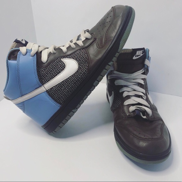 nike dunk high light blue